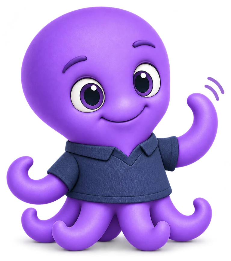 The Octulo octopus waving